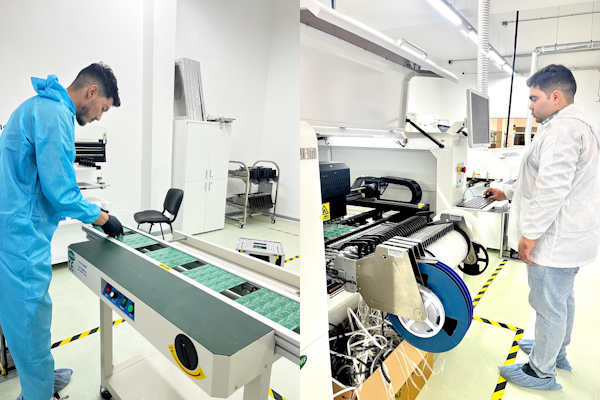 Zone d'assemblage électronique